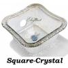Square Glass Bowel-Crystal