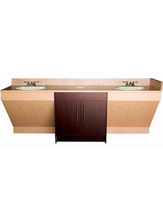 Contemporary Double Sink Cabinet 