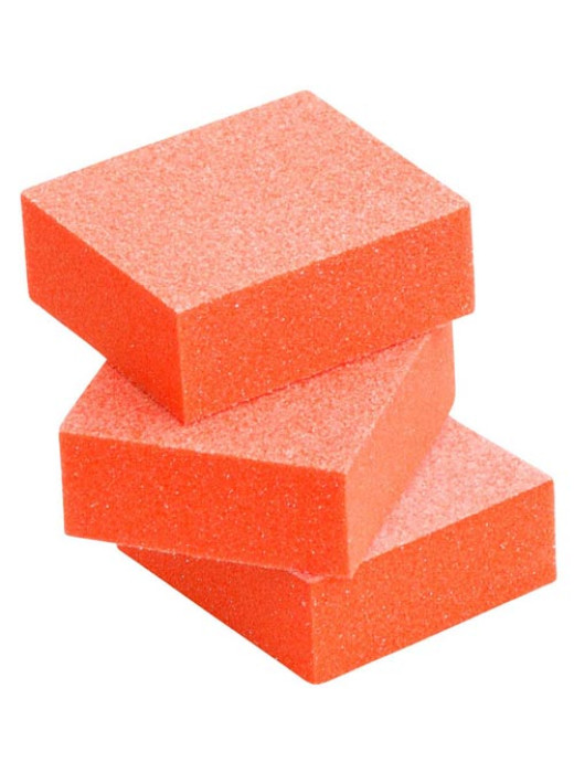 Mini Nail Buffer Orange White 