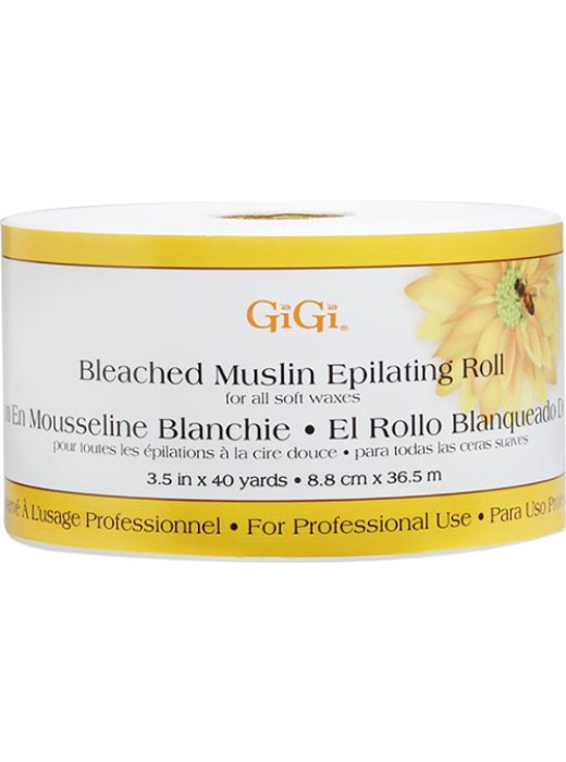 GiGi - Bleached Muslin Epilating Roll (3.5 in x 40 Yards # 0650)