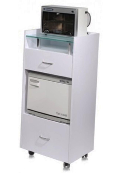 Glass Top Workstation Trolley