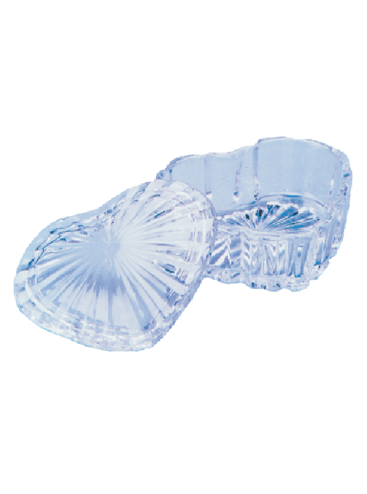  Heart Crystal Powder Dish