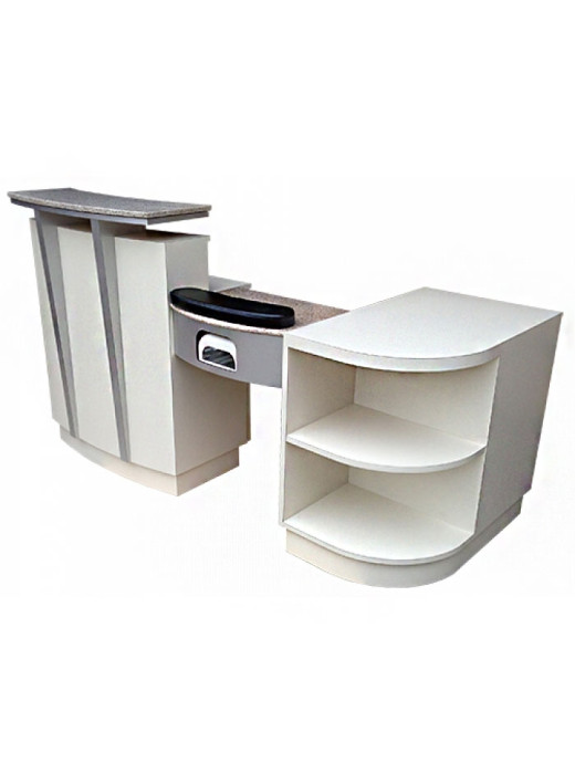Reception Desk with Manicure Tables-Model # RDNT-41R