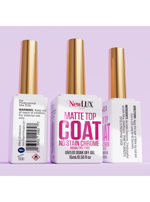 NewLUX Gel Matte no Stain For Chrome 
