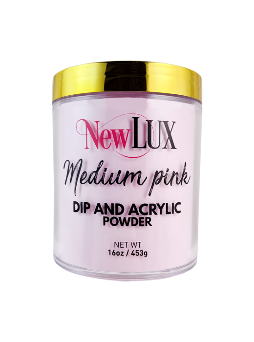 NewLUX Dip & Acrylic Powder - Medium Pink 
