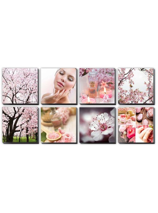 Canvas Mural PINK CHERRY BLOSSOM