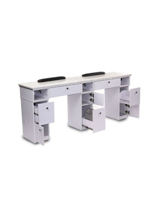 SONOMA DOUBLE MANICURE TABLE (WITH EXHAUST)