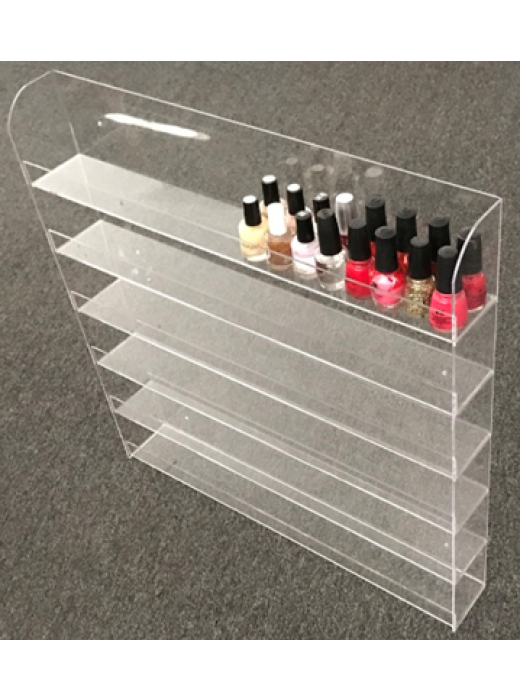  Plastic Polish Wall Rack Double Bottles Flat Top 