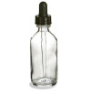 Clear Glass Bottle With Dropper