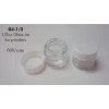 Glass Jar with White Lid 