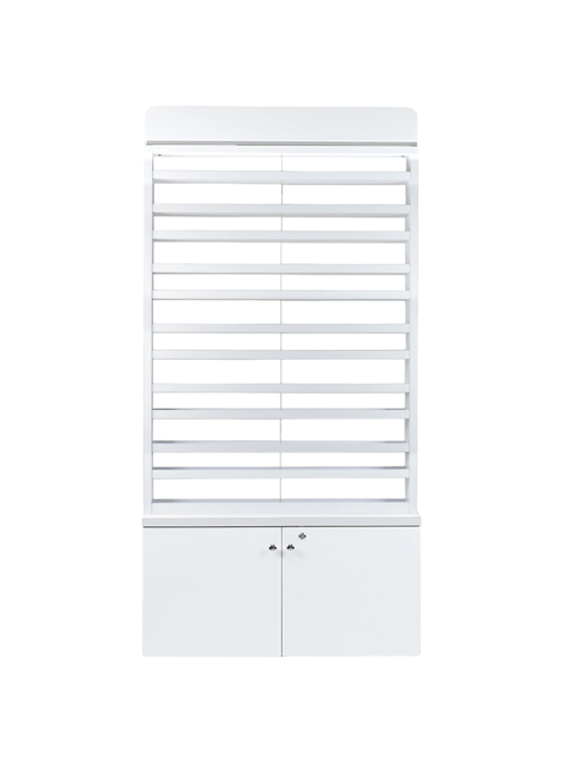 Nova I Polish & Powder Rack w/ Cabinet (Double Sided)  