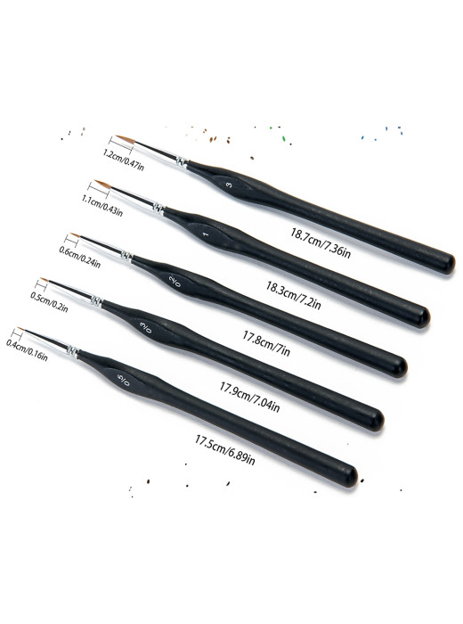 Dancy Detail Nail Art Brushes 5PCS