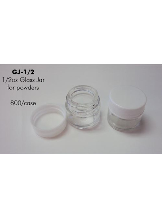 Glass Jar with White Lid 