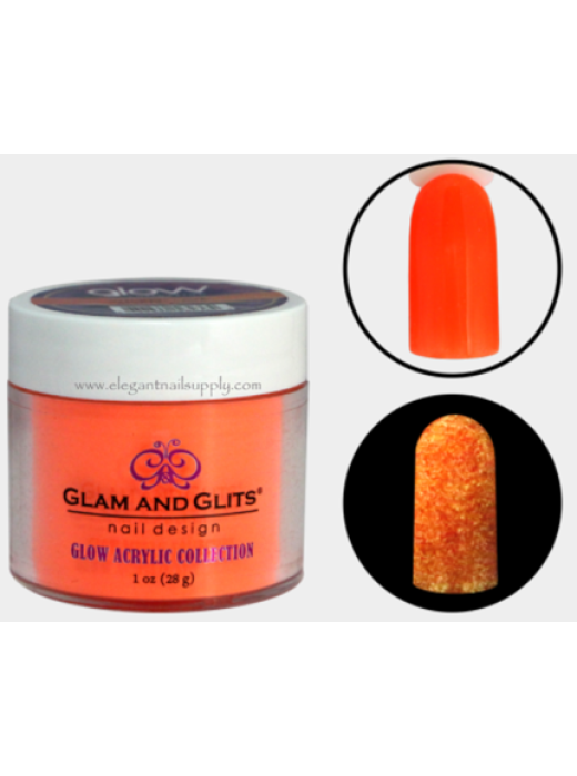Glam and Glits Glow Acrylic Powder GL2012 WICKED LAVA