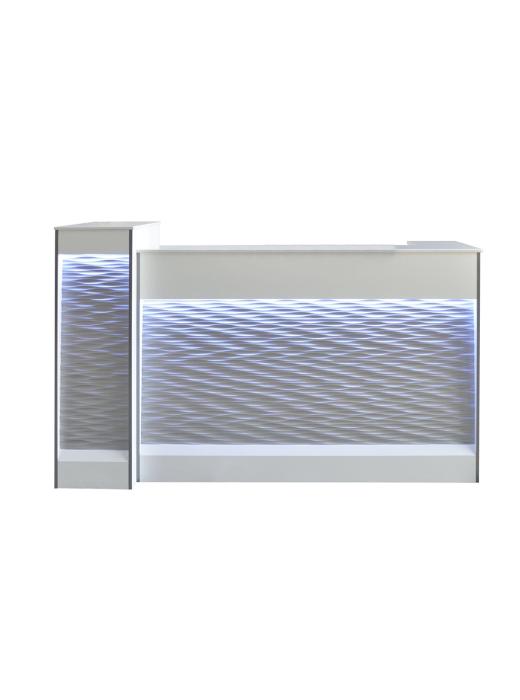 Luxury Reception Desk with 3D Design