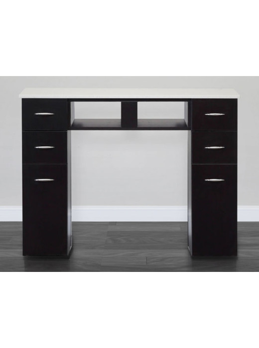 White Granite Top Single Nail Table