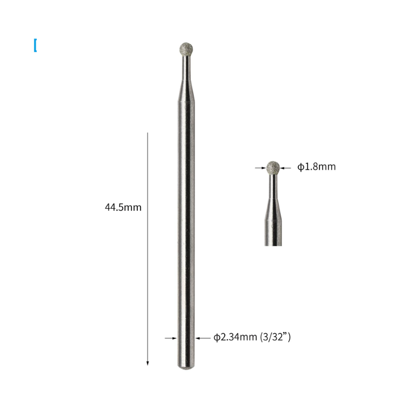 Carbide Cuticle Ball 3/32 Shank