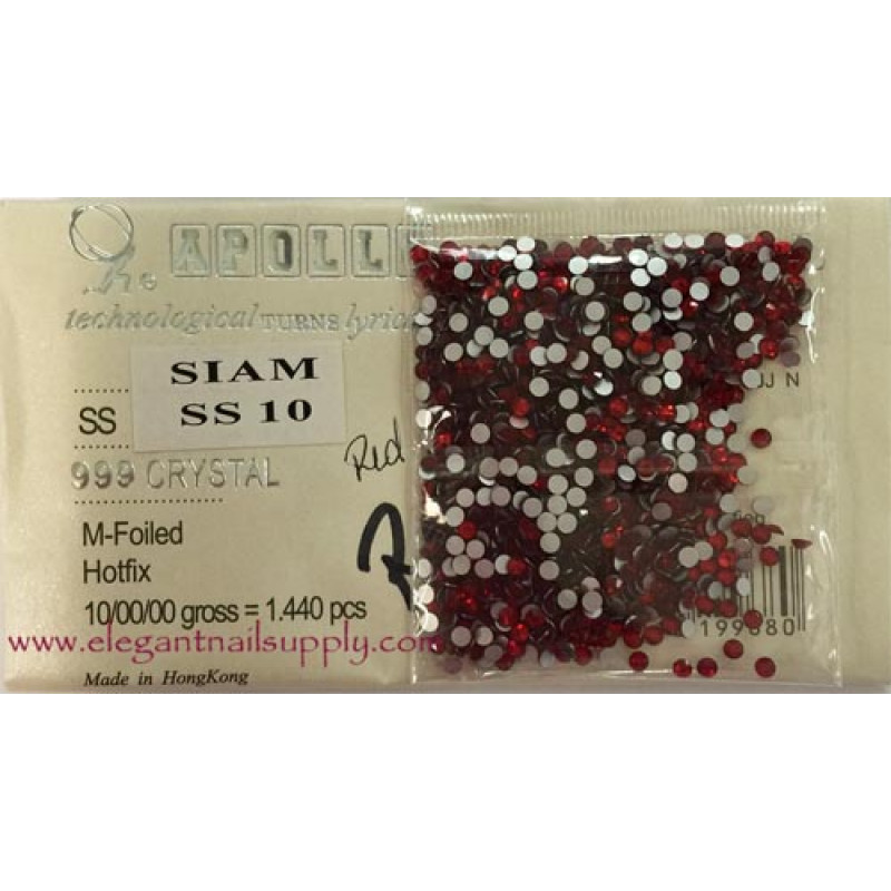 Crystal Rhinestones - SS10 Pack / 1440ct-Crystal_Red