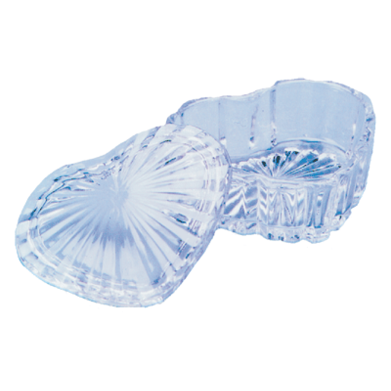  Heart Crystal Powder Dish