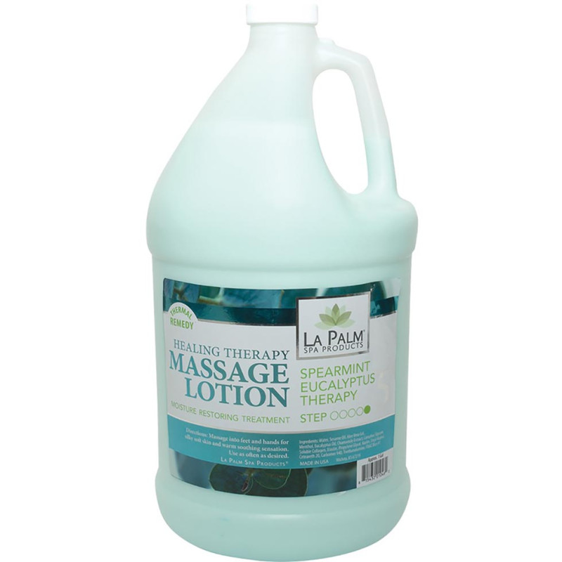 La Palm  - Spearmint Eucalyptus Therapy Healing Massage Lotion -  Gallon