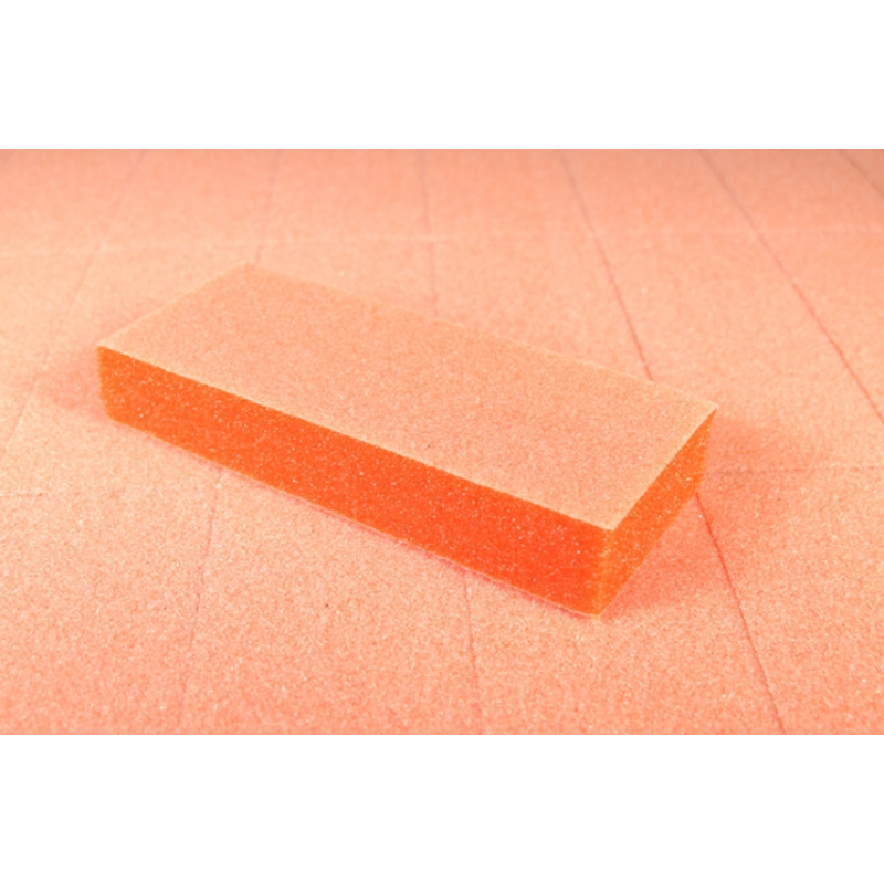 Dixon Slim Nail Buffer Orange White 80/100 Grit