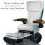 Ceneta Pedicure Spa with ANS P20 Massage Chair - Duo Tone Ivory and Tiffany Blue