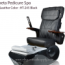 Ceneta Pedicure Spa with Human Touch Massage Chair HT-245 - Black